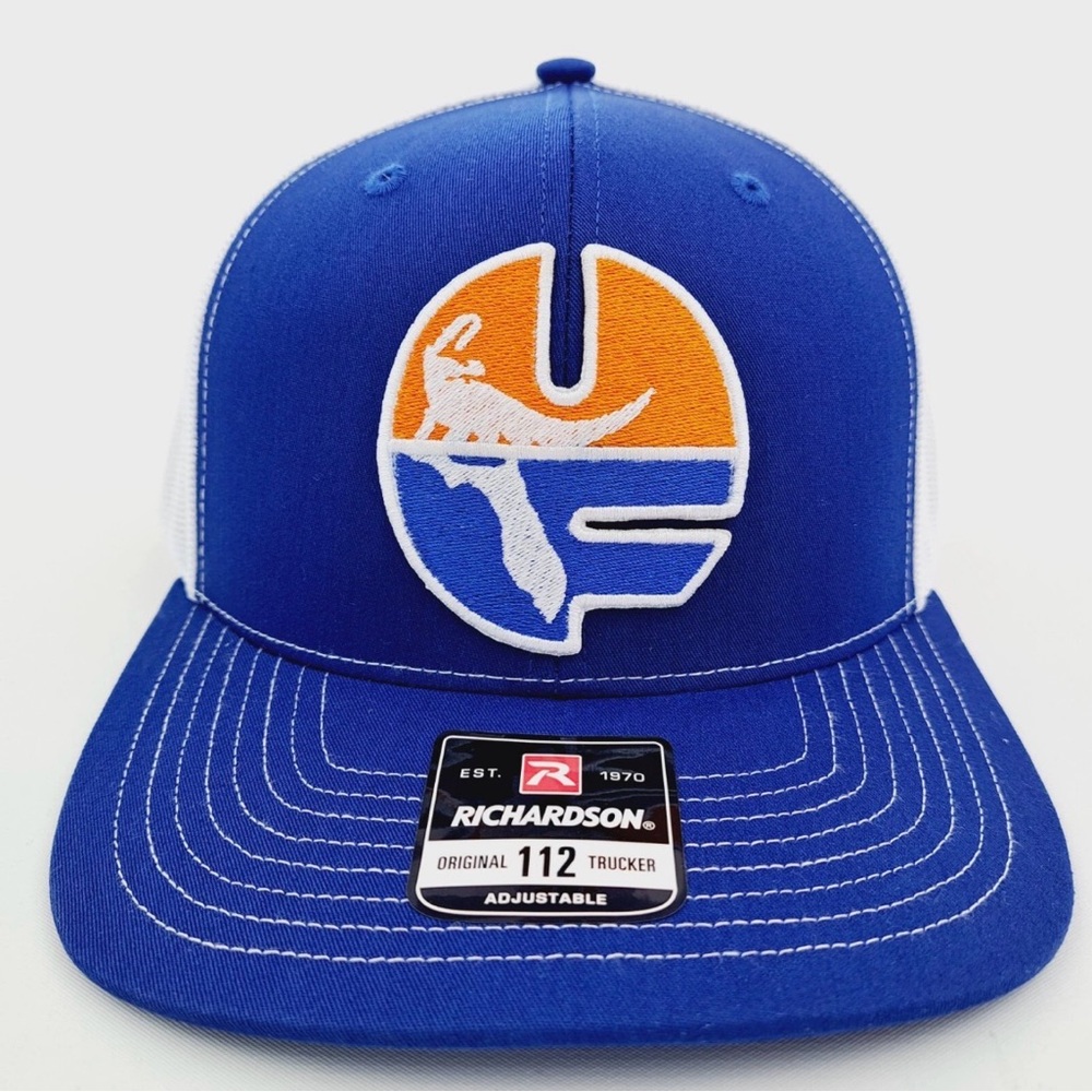 Blue and Orange Trucker Hat